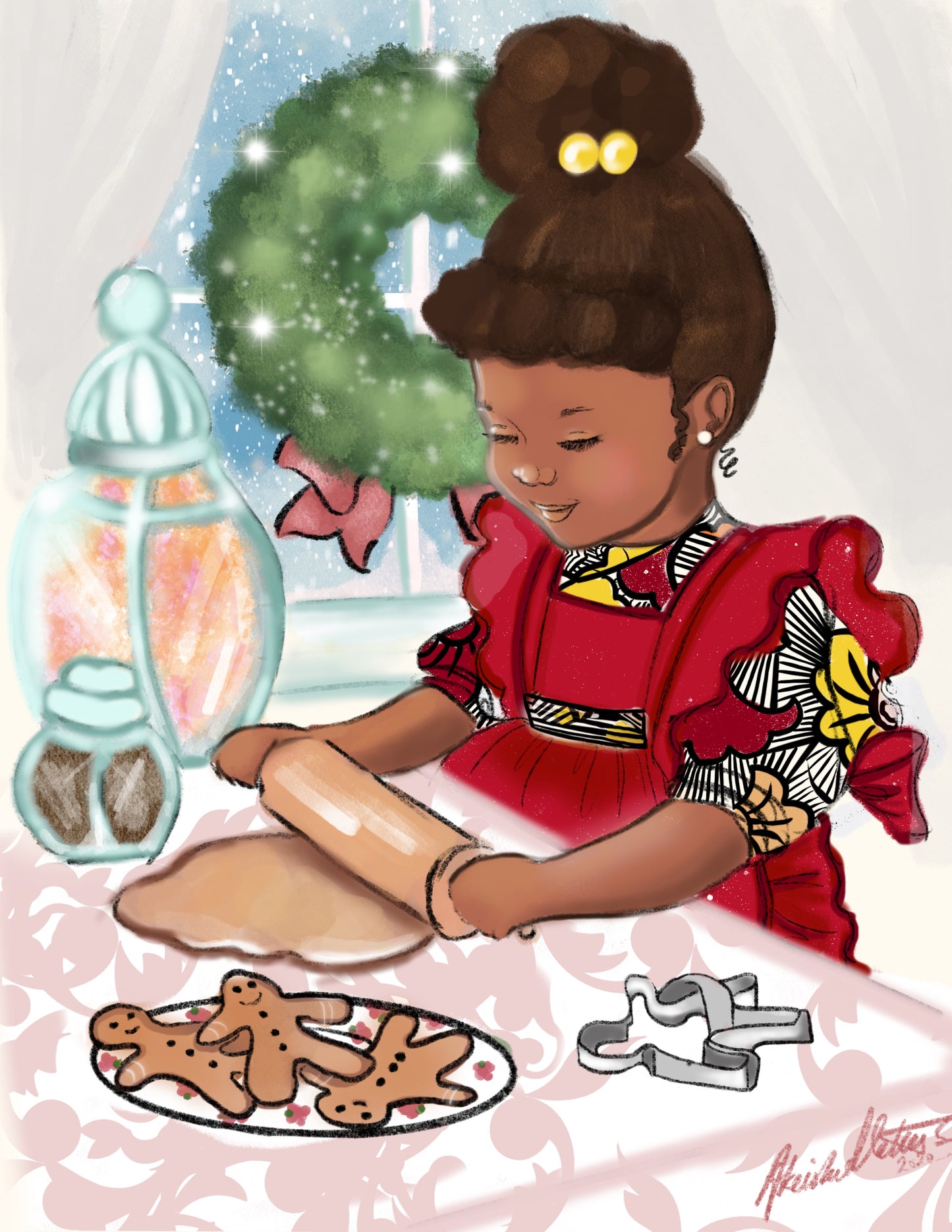 BAKING GINGER BREAD BISCUITS (childrens)