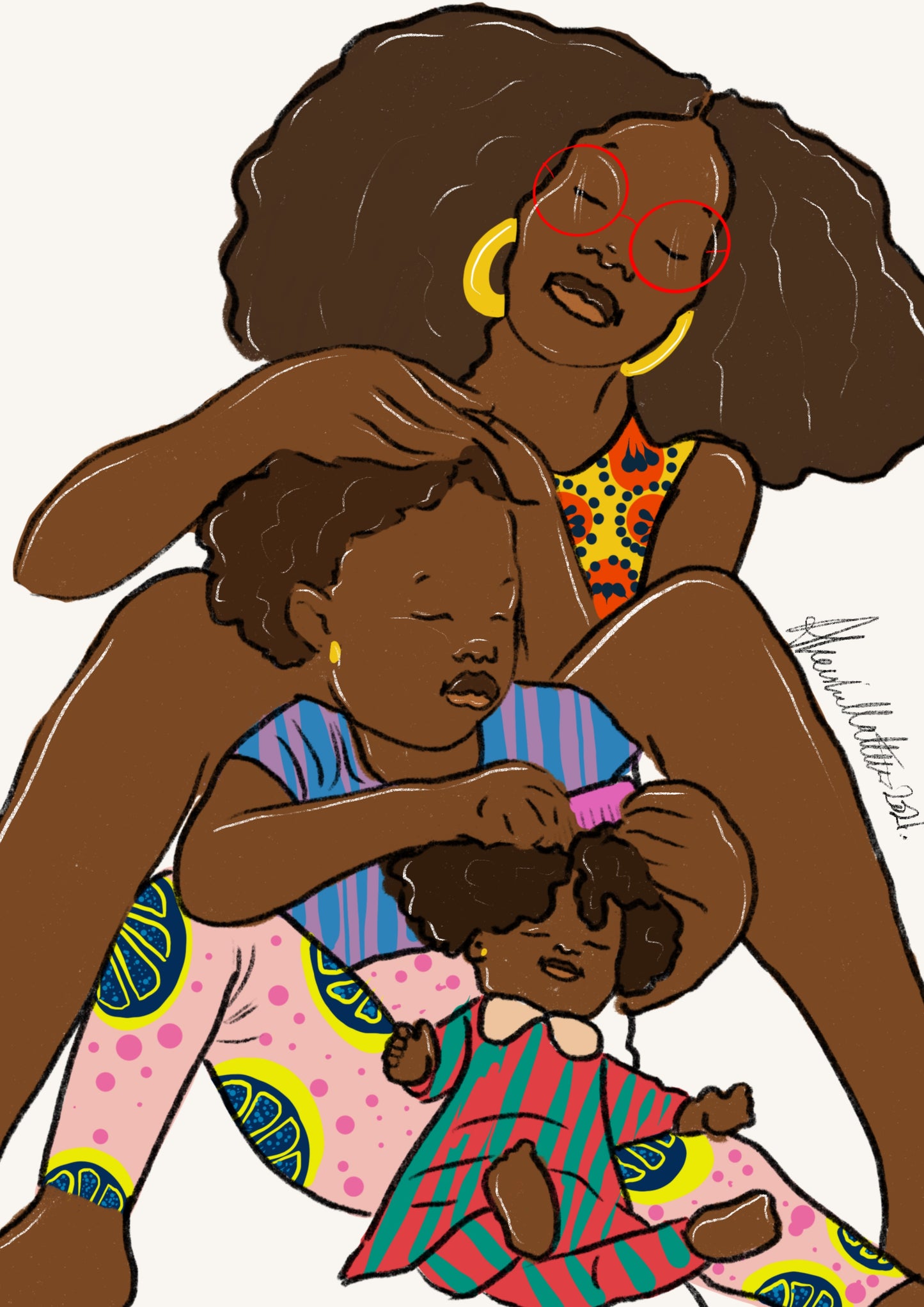 Hair care print (childrens)