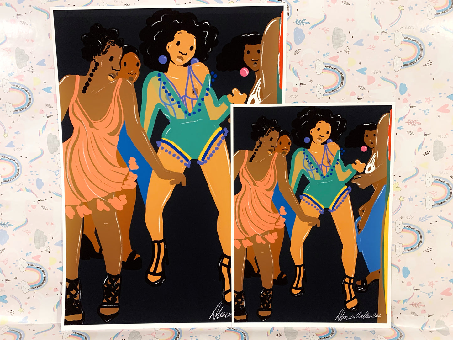 Let your hair down Print
